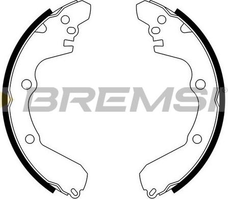 Bremsi GF0822 - Комплект спирачна челюст vvparts.bg