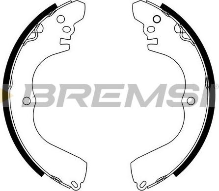 Bremsi GF0827 - Комплект спирачна челюст vvparts.bg