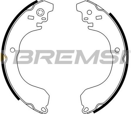 Bremsi GF0871 - Комплект спирачна челюст vvparts.bg