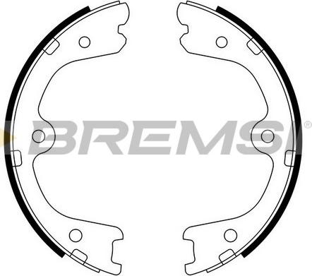 Bremsi GF0873 - Комплект спирачна челюст, ръчна спирачка vvparts.bg