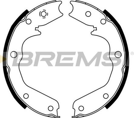 Bremsi GF0356 - Комплект спирачна челюст, ръчна спирачка vvparts.bg