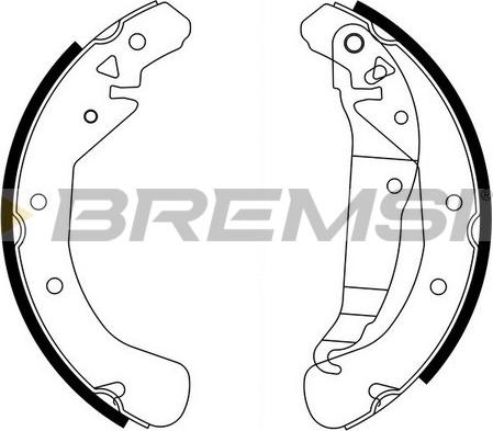 Bremsi GF0358 - Комплект спирачна челюст vvparts.bg