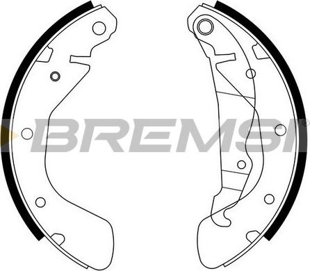 Bremsi GF0353 - Комплект спирачна челюст vvparts.bg