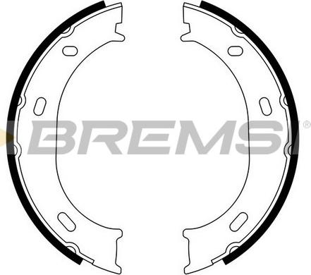 Bremsi GF0306 - Комплект спирачна челюст, ръчна спирачка vvparts.bg