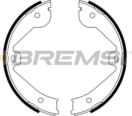 Bremsi GF0314 - Комплект спирачна челюст, ръчна спирачка vvparts.bg