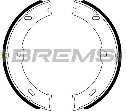 Bremsi GF0315 - Комплект спирачна челюст, ръчна спирачка vvparts.bg