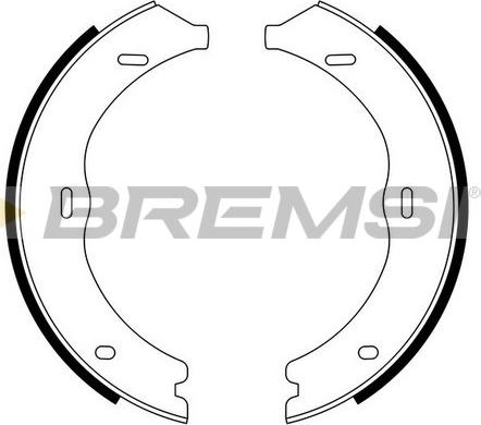 Bremsi GF0316 - Комплект спирачна челюст, ръчна спирачка vvparts.bg