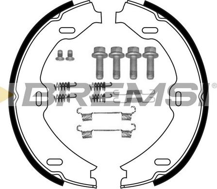 Bremsi GF0311-1 - Комплект спирачна челюст, ръчна спирачка vvparts.bg