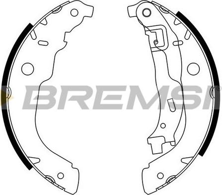 Bremsi GF0389 - Комплект спирачна челюст vvparts.bg