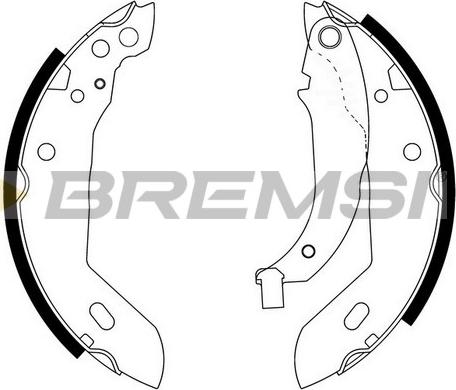 Bremsi GF0381 - Комплект спирачна челюст vvparts.bg