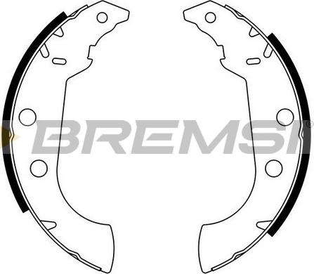 Bremsi GF0383 - Комплект спирачна челюст vvparts.bg
