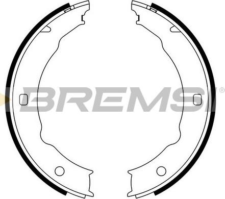 Bremsi GF0387 - Комплект спирачна челюст, ръчна спирачка vvparts.bg