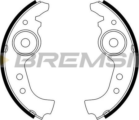 Bremsi GF0290 05/10 - Комплект спирачна челюст vvparts.bg