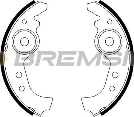 Bremsi GF0290 - Комплект спирачна челюст vvparts.bg