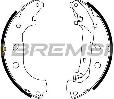 Bremsi GF0244 - Комплект спирачна челюст vvparts.bg