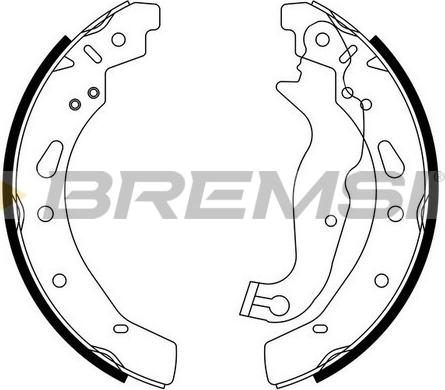 Bremsi GF0247 - Комплект спирачна челюст vvparts.bg