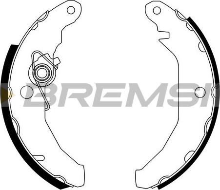 Bremsi GF0216 - Комплект спирачна челюст vvparts.bg