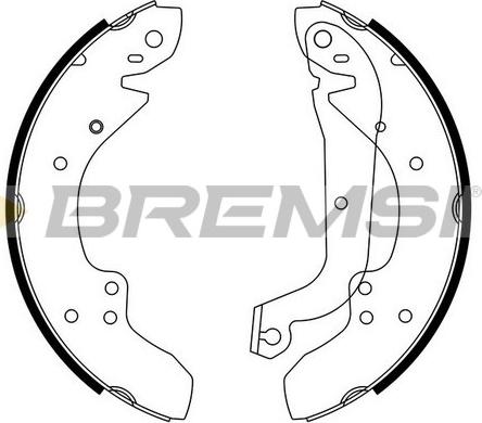 Bremsi GF0210 - Комплект спирачна челюст vvparts.bg