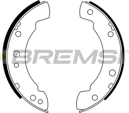 Bremsi GF0211 - Комплект спирачна челюст vvparts.bg