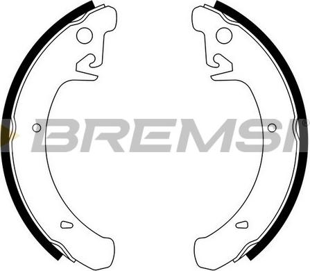 Bremsi GF0283 - Комплект спирачна челюст vvparts.bg