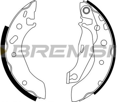 Bremsi GF0235 - Комплект спирачна челюст vvparts.bg