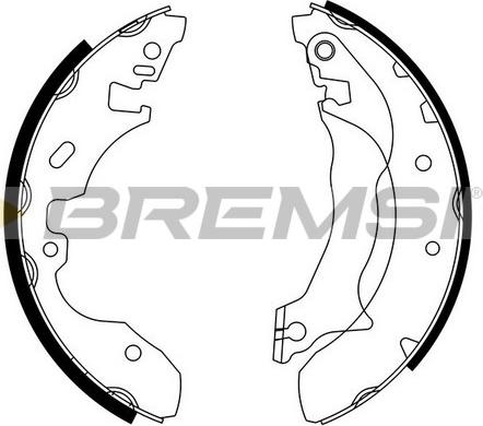 Bremsi GF0237 - Комплект спирачна челюст vvparts.bg