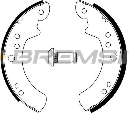 Bremsi GF0220 - Комплект спирачна челюст vvparts.bg