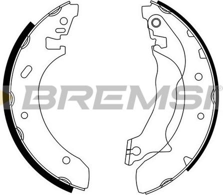 Bremsi GF0228 - Комплект спирачна челюст vvparts.bg