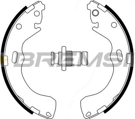 Bremsi GF0794 - Комплект спирачна челюст vvparts.bg