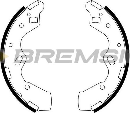 Bremsi GF0796 - Комплект спирачна челюст vvparts.bg