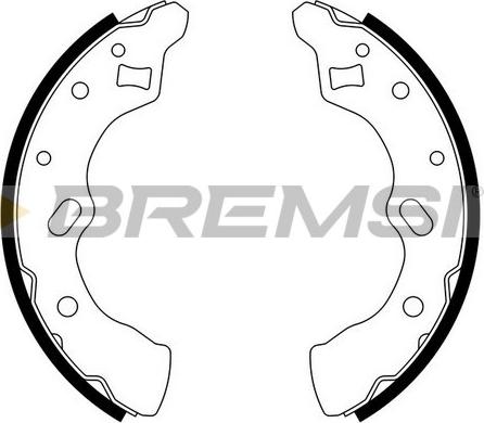 Bremsi GF0790 - Комплект спирачна челюст vvparts.bg