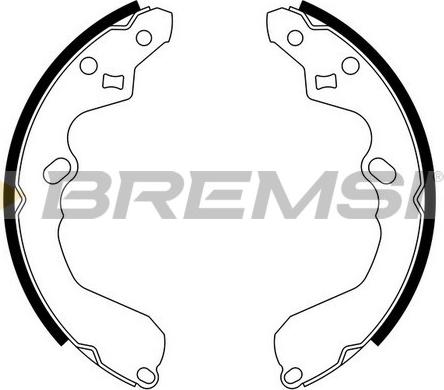 Bremsi GF0791 - Комплект спирачна челюст vvparts.bg