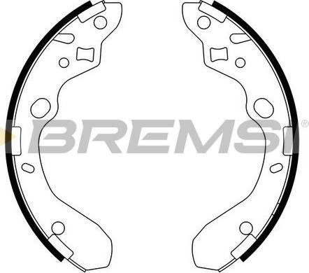 Bremsi GF0792 - Комплект спирачна челюст vvparts.bg