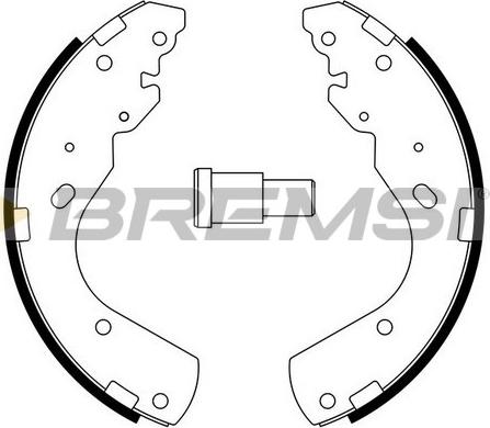 Bremsi GF0797 - Комплект спирачна челюст vvparts.bg