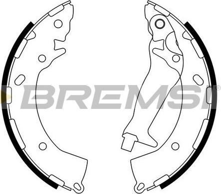 Bremsi GF0744 - Комплект спирачна челюст vvparts.bg