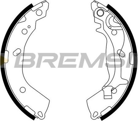 Bremsi GF0745 - Комплект спирачна челюст vvparts.bg