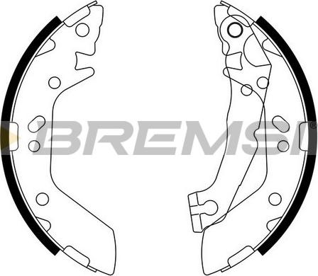 Bremsi GF0740 - Комплект спирачна челюст vvparts.bg