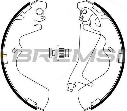Bremsi GF0743 - Комплект спирачна челюст vvparts.bg