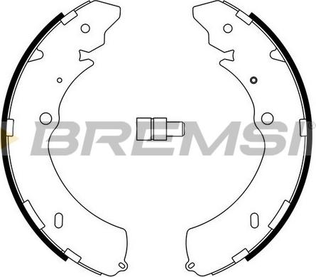 Bremsi GF0755 - Комплект спирачна челюст vvparts.bg