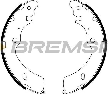 Bremsi GF0756 - Комплект спирачна челюст vvparts.bg