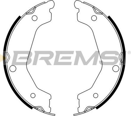 Bremsi GF0764 - Комплект спирачна челюст, ръчна спирачка vvparts.bg