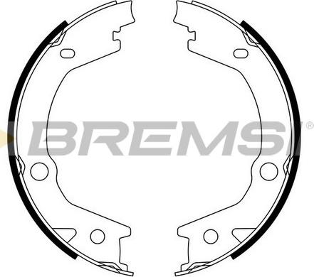 Bremsi GF0765 - Комплект спирачна челюст, ръчна спирачка vvparts.bg