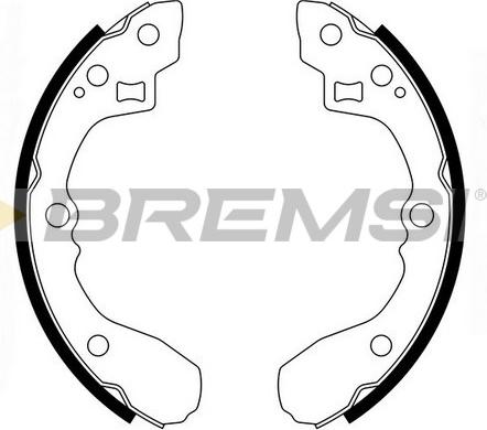 Bremsi GF0761 - Комплект спирачна челюст vvparts.bg