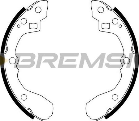 Bremsi GF0762 - Комплект спирачна челюст vvparts.bg