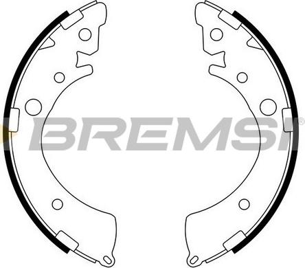 Bremsi GF0709 - Комплект спирачна челюст vvparts.bg