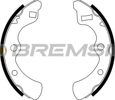 Bremsi GF0704 - Комплект спирачна челюст vvparts.bg