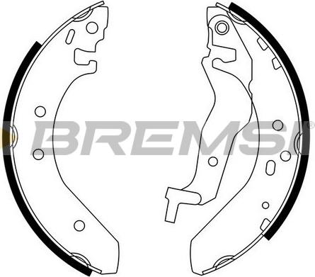 Bremsi GF0705 - Комплект спирачна челюст vvparts.bg