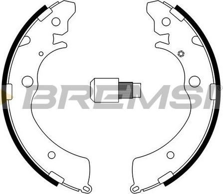 Bremsi GF0706 - Комплект спирачна челюст vvparts.bg