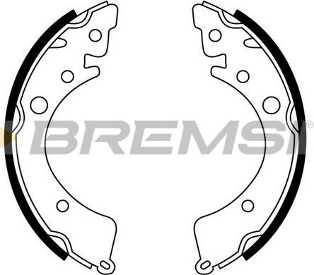 Bremsi GF0702 - Комплект спирачна челюст vvparts.bg