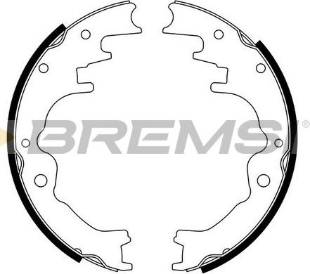 Bremsi GF0784 - Комплект спирачна челюст vvparts.bg